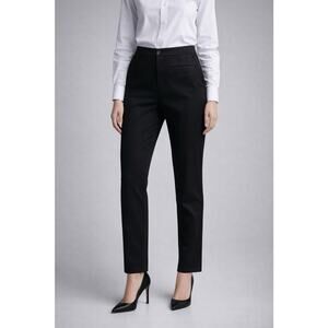 ZARA Women’s Black Slim Fit Ankle Pants Size L USA L Mexico 30 | Stretch